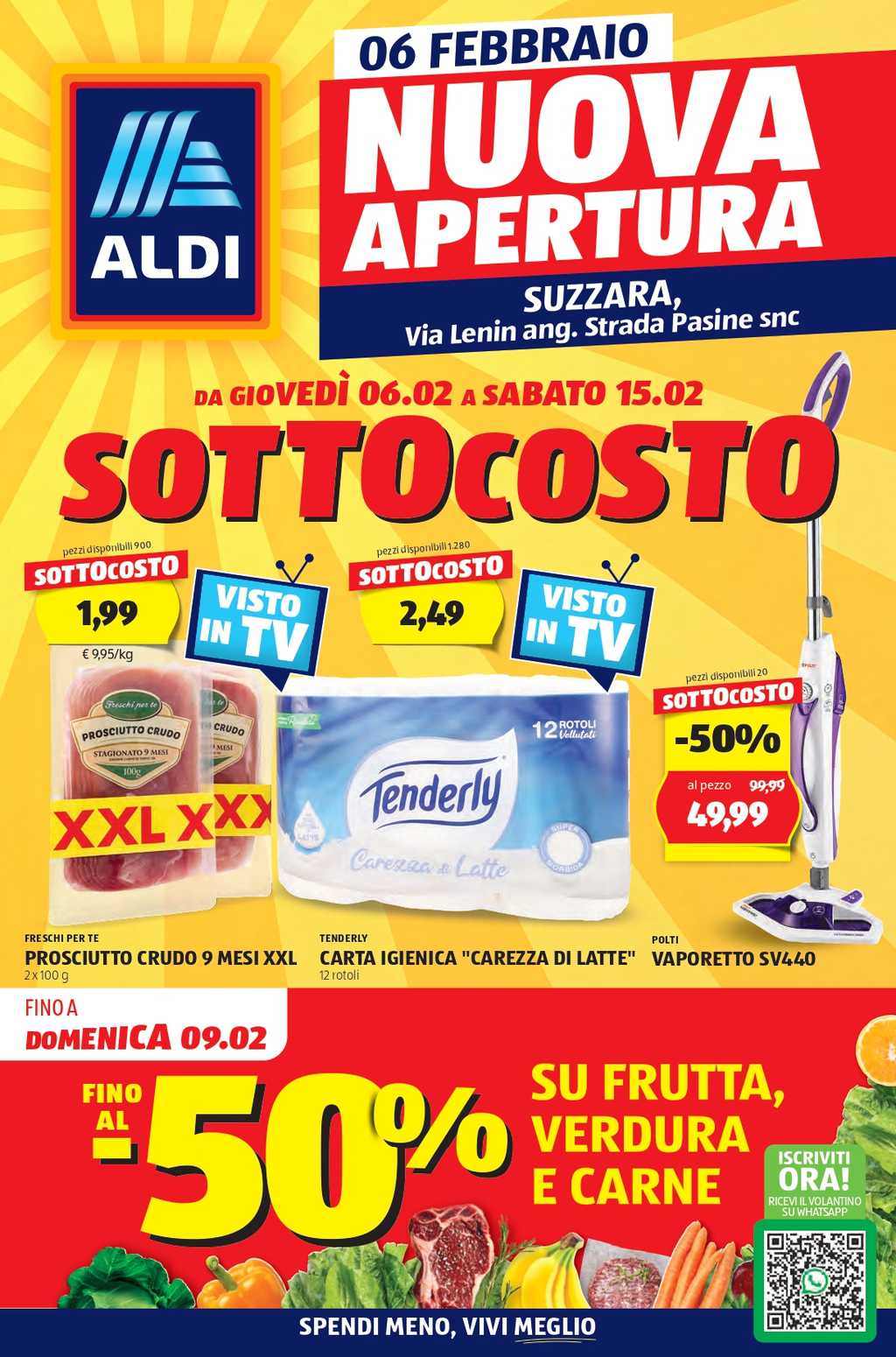 Nuova apertura Aldi a Suzzara dal 6 febbraio 2025