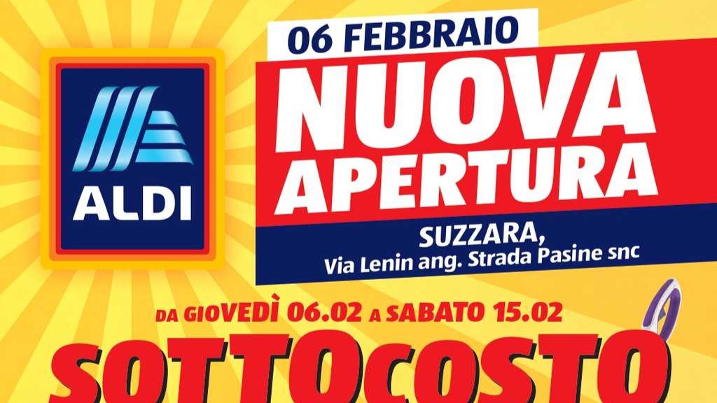 Nuova apertura Aldi a Sarzana dal 6 febbraio 2025