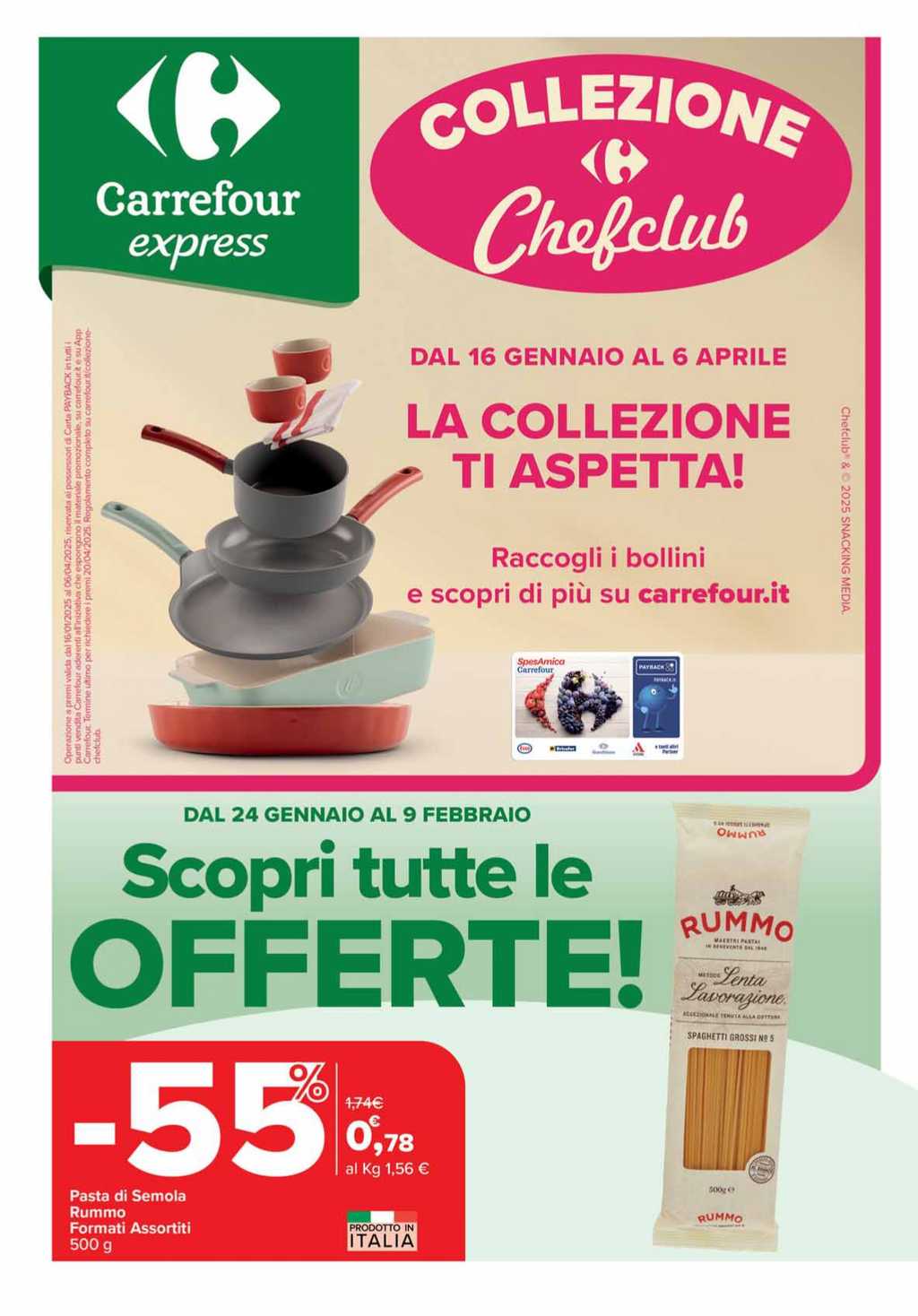 Volantino Carrefour Express dal 24 gennaio al 9 febbraio 2025