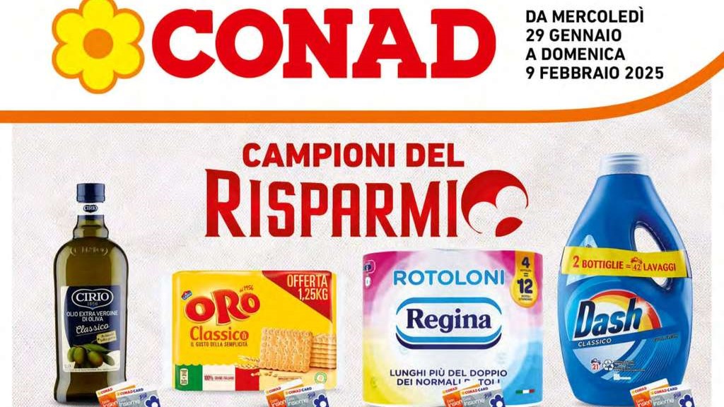 Volantino Conad Campania dal 29 gennaio al 9 febbraio 2025