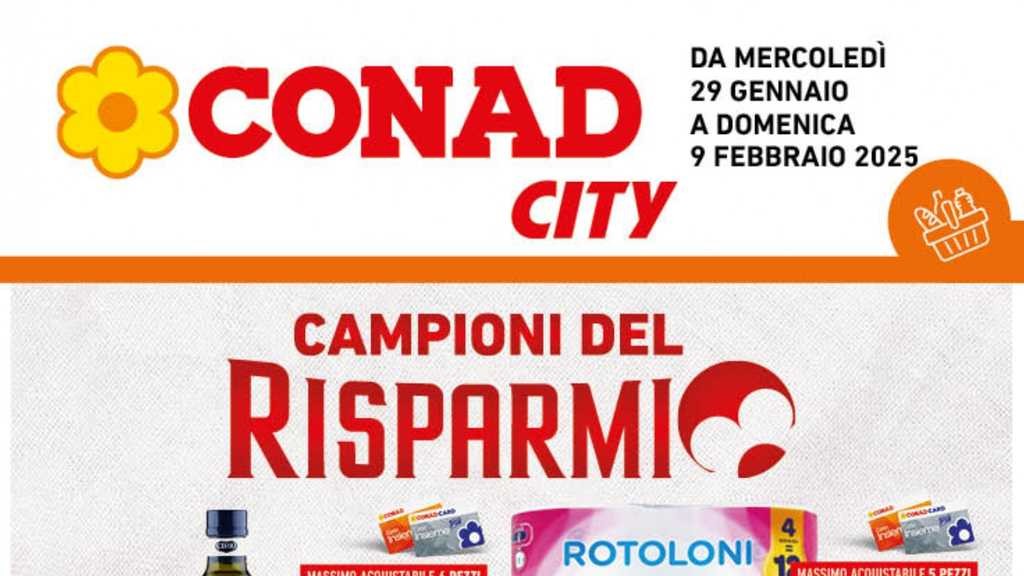 Volantino Conad City Campania dal 29 gennaio al 9 febbraio 2025