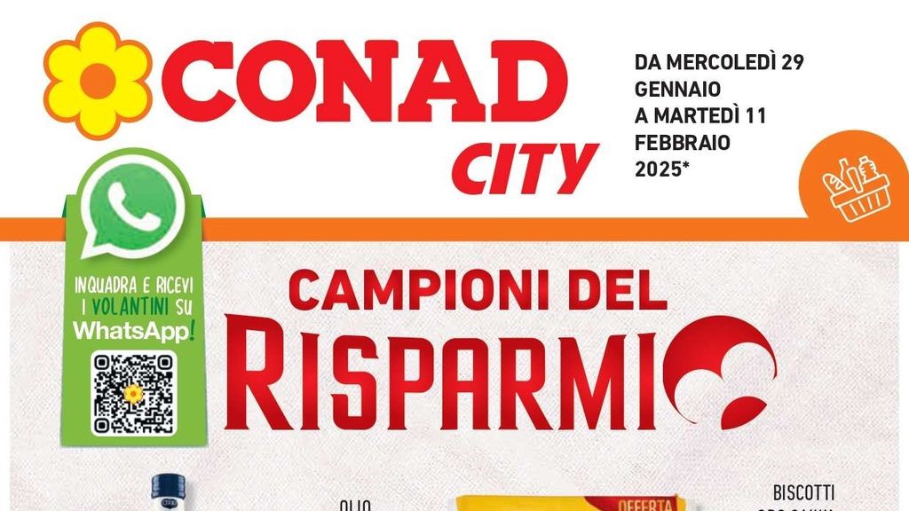 Volantino Conad City Lombardia dal 29 gennaio al 11 febbraio 2025