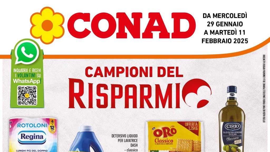 Volantino Conad Lombardia dal 29 gennaio al 11 febbraio 2025