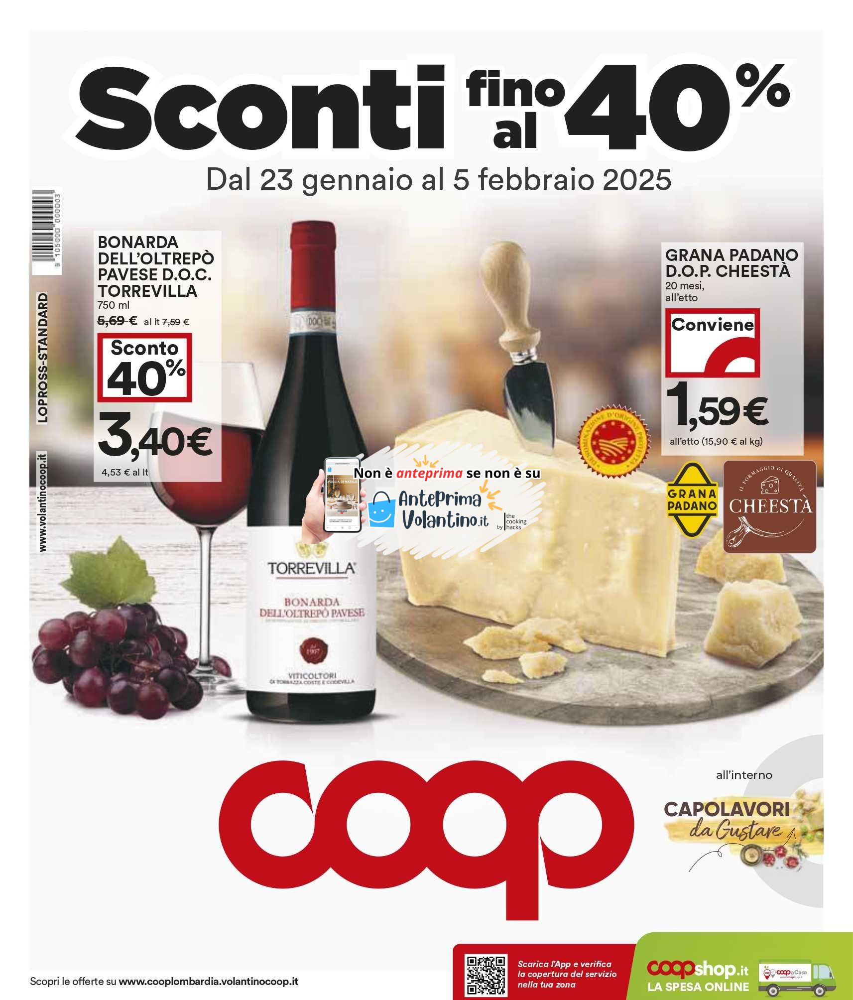 Volantino Coop dal 23 gennaio al 5 febbraio 2025