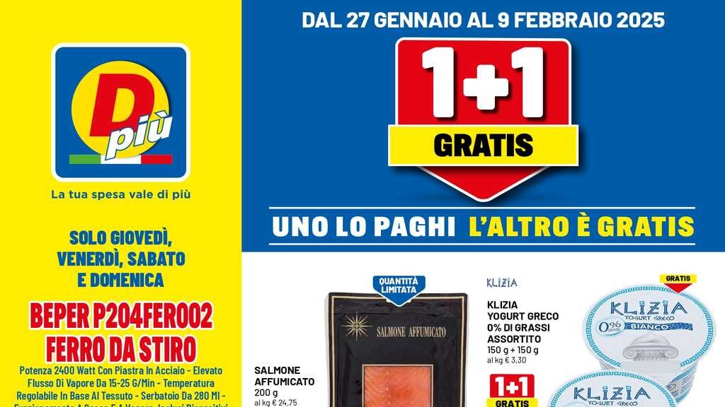 Volantino DPiù dal 27 gennaio al 9 febbraio 2025