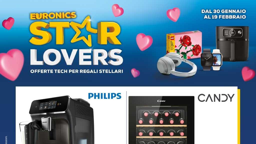 Volantino Euronics Speciale San Valentino dal 30 gennaio al 19 febbraio 2025