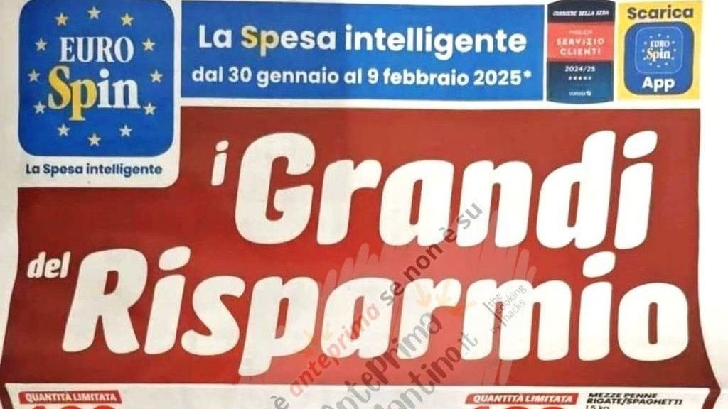 Volantino Eurospin dal 30 gennaio al 9 febbraio 2025