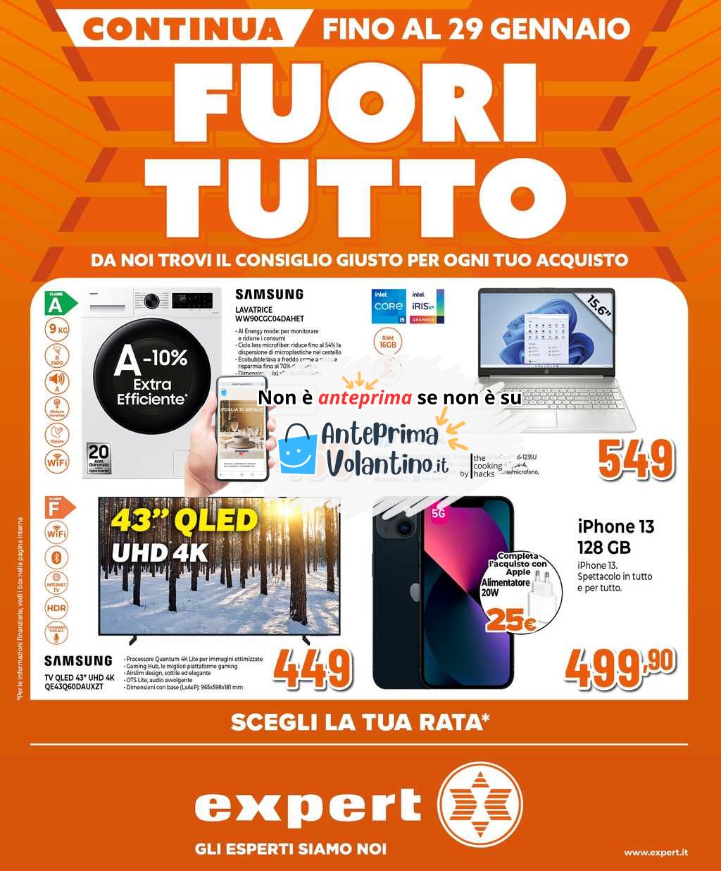 Volantino Expert dal 16 al 29 gennaio 2025