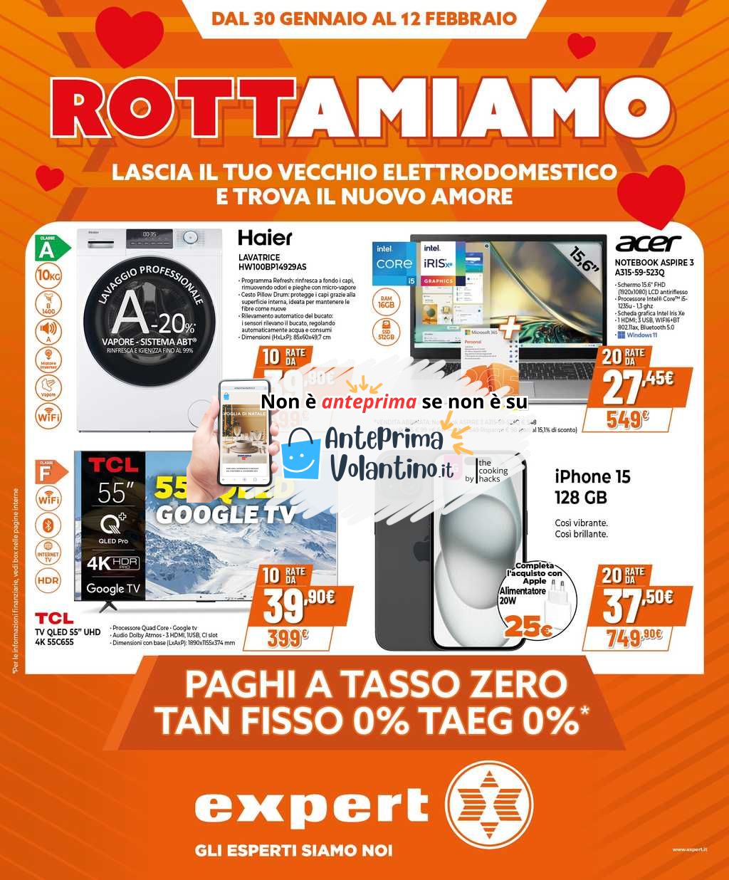 Volantino Expert dal 30 gennaio al 12 febbraio 2025