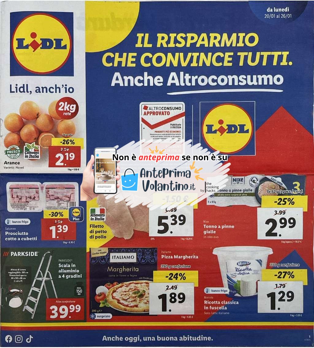 Volantino Lidl dal 20 al 26 gennaio 2025