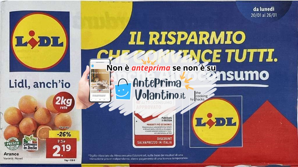 Volantino Lidl dal 20 al 26 gennaio 2025