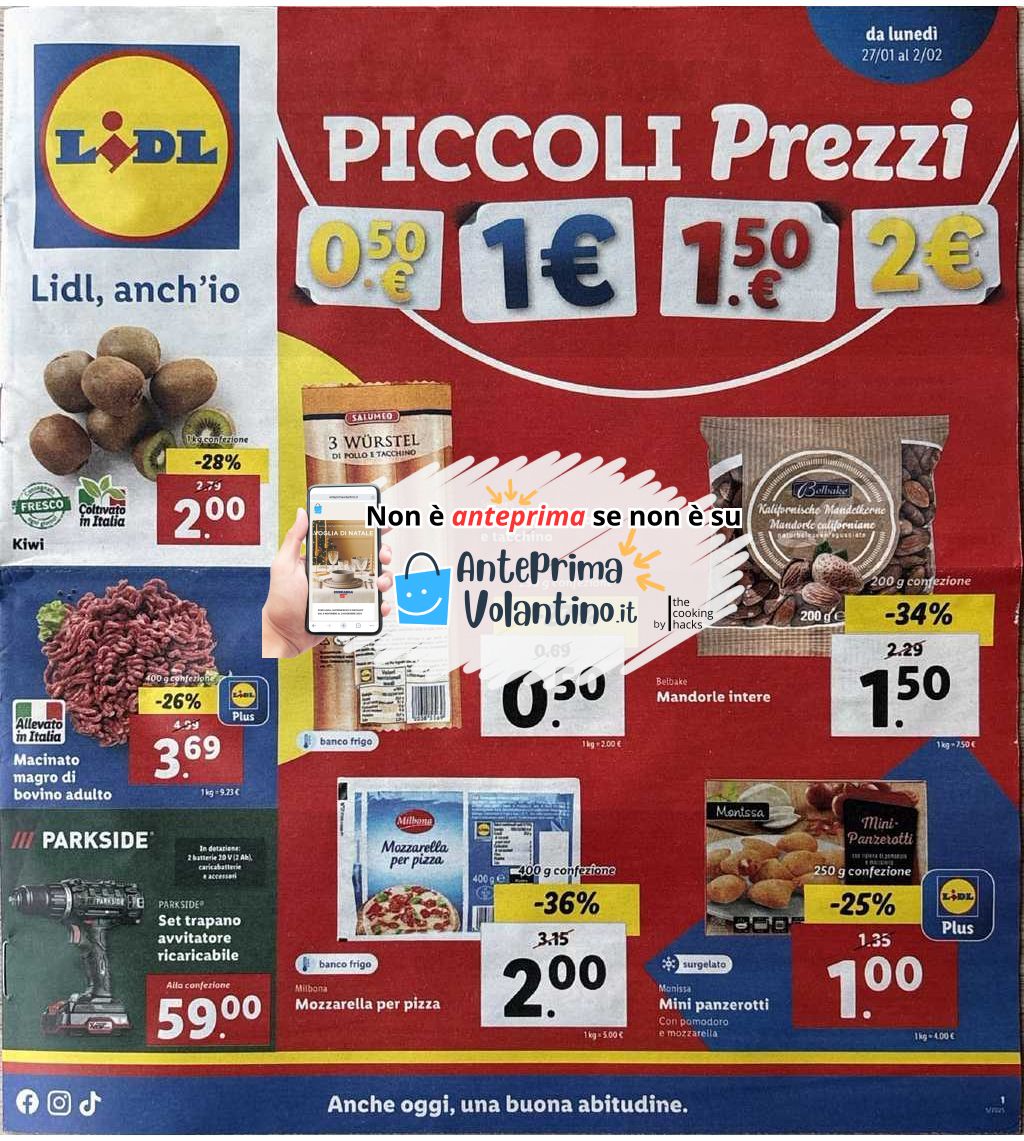 Volantino Lidl dal 27 gennaio al 2 febbraio 2025