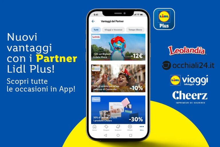 Occhiali24.it e Lidl Plus: 20€ di sconto per prenderti cura della tua vista