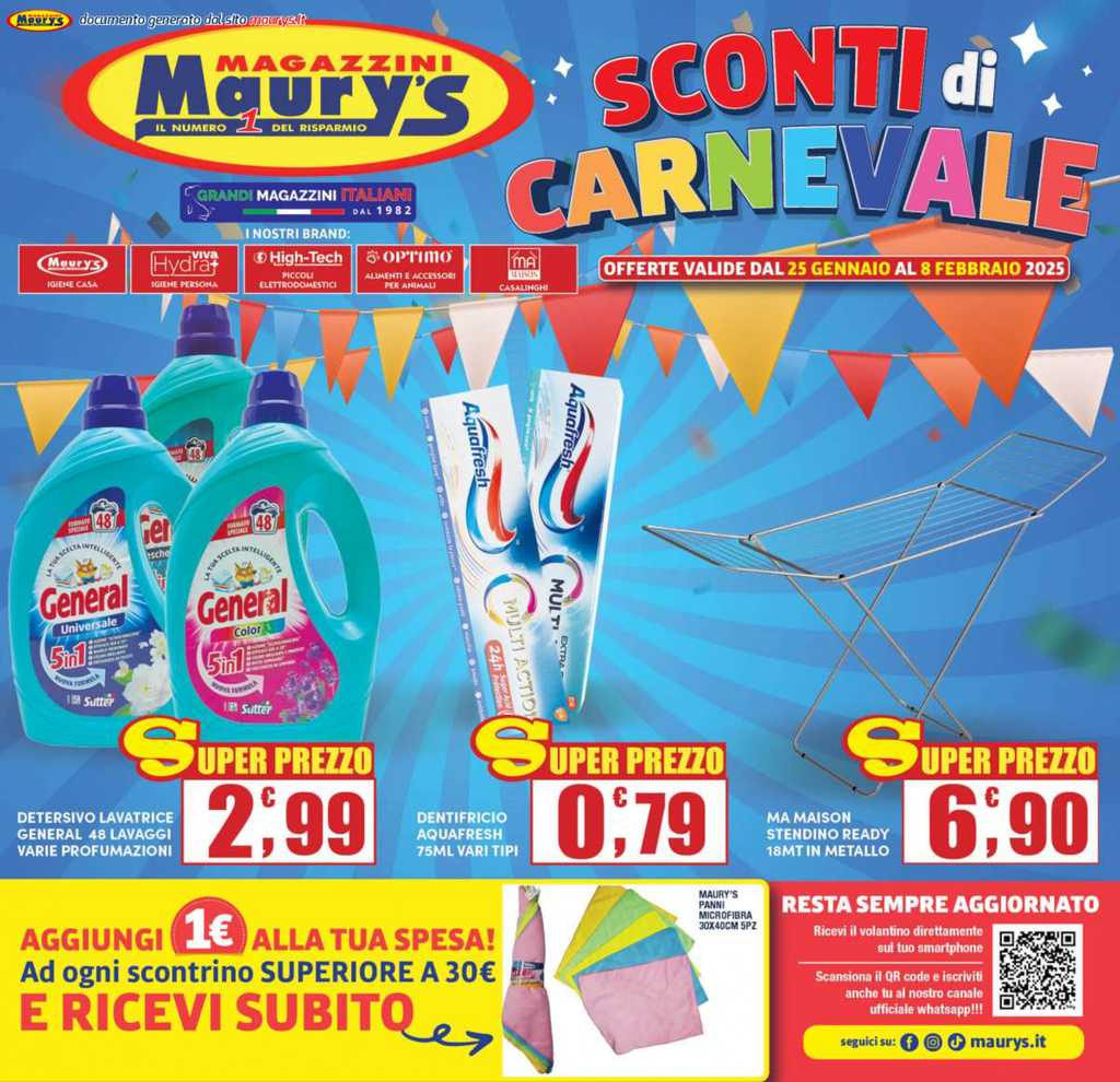 Volantino Maury’s dal 25 gennaio al 8 febbraio 2025