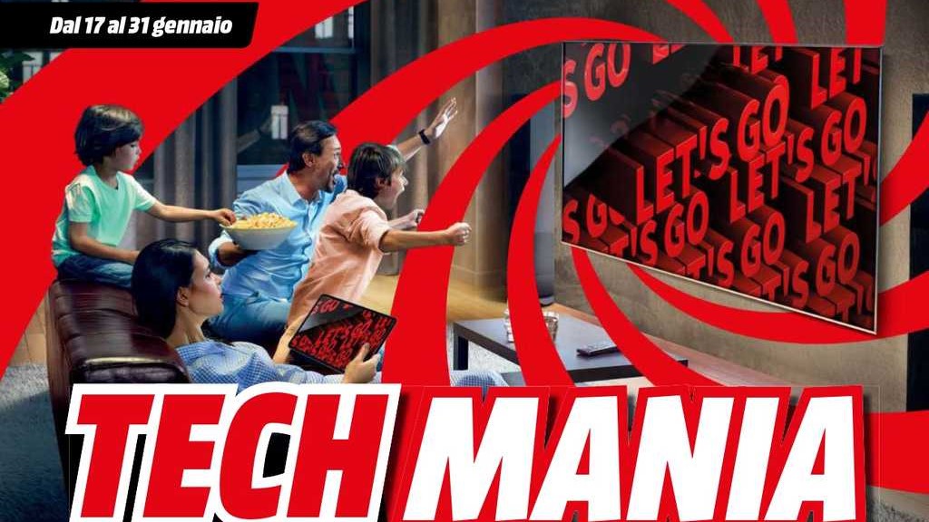 Volantino Mediaworld Tech Mania dal 17 al 31 gennaio 2025