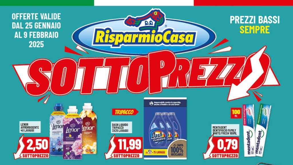 Volantino Risparmio Casa dal 25 gennaio al 9 febbraio 2025