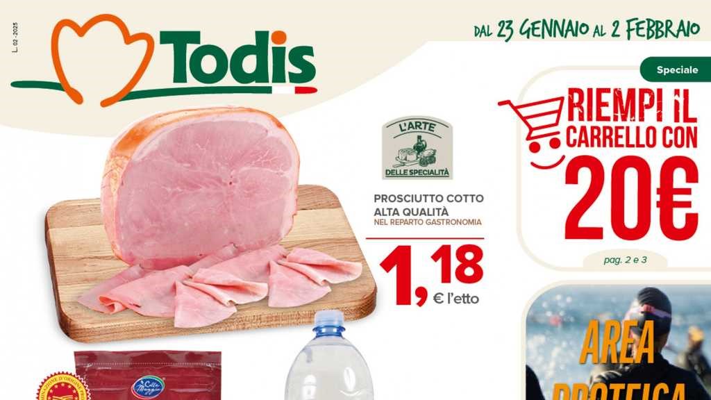 Volantino Todis dal 23 gennaio al 2 febbraio 2025
