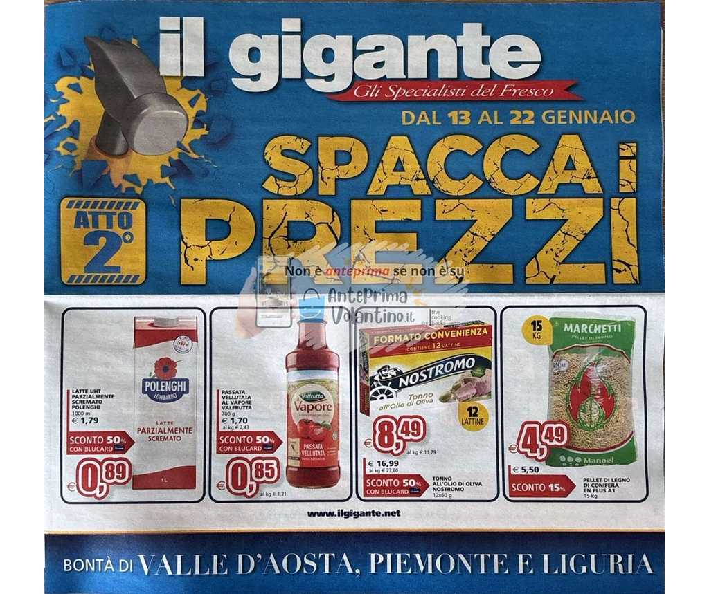 Volantino Il Gigante dal 13 al 22 gennaio 2025