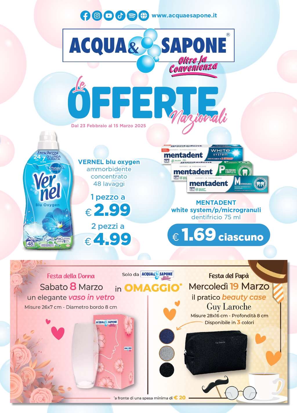 Volantino Acqua e Sapone Nazionale dal 23 febbraio al 15 marzo 2025