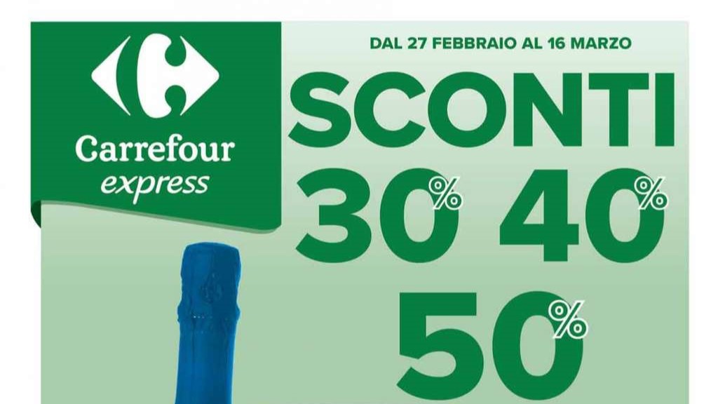 Volantino Carrefour Express dal 27 febbraio al 16 marzo 2025