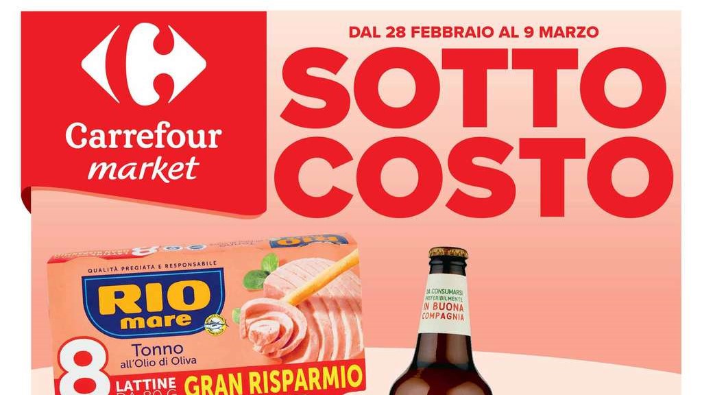 Volantino Carrefour Market dal 28 febbraio al 9 marzo 2025