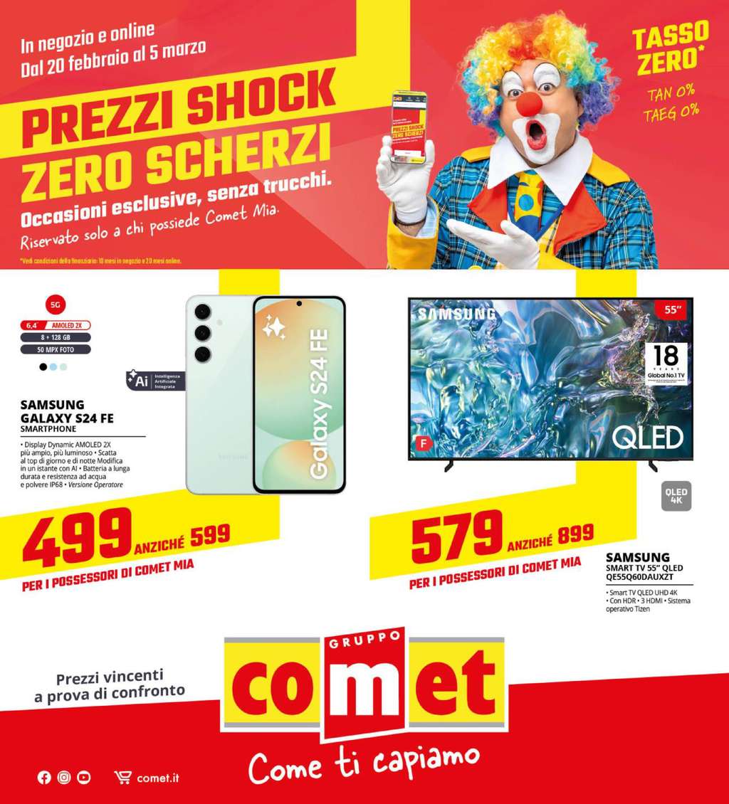 Volantino Comet dal 20 febbraio al 5 marzo 2025