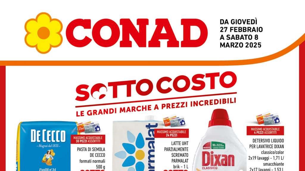 Volantino Conad Campania dal 27 febbraio al 8 marzo 202