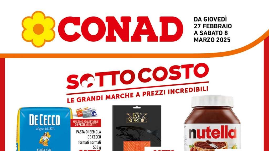 Volantino Conad Lazio dal 27 febbraio al 8 marzo 2025