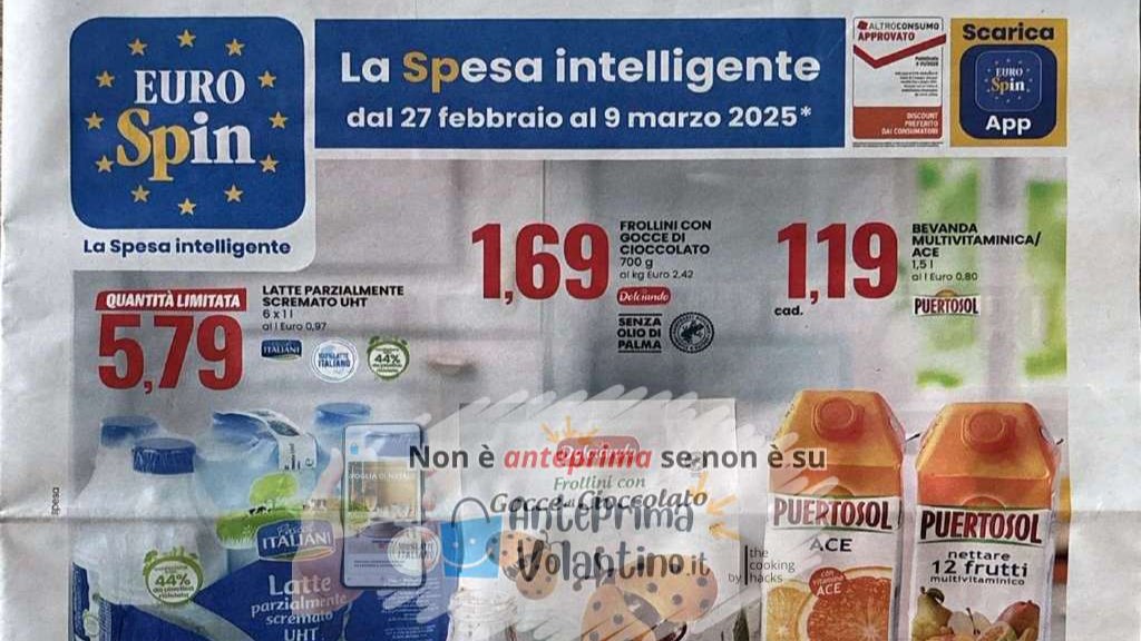 Volantino Eurospin dal 27 febbraio al 9 marzo 2025