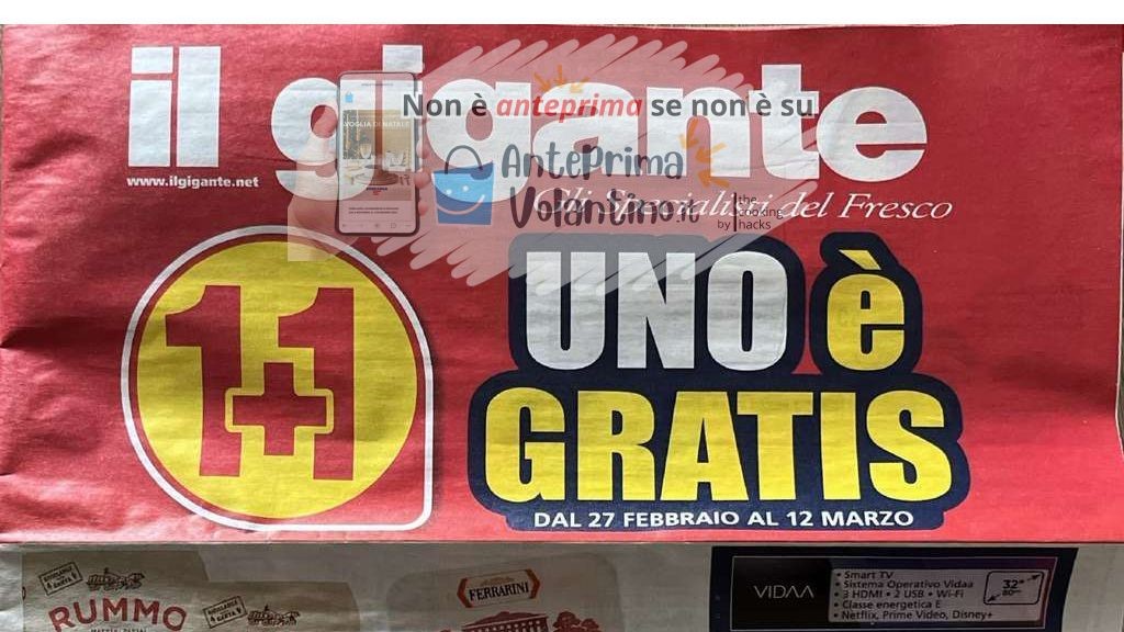 Volantino Il Gigante dal 27 febbraio al 12 marzo 2025