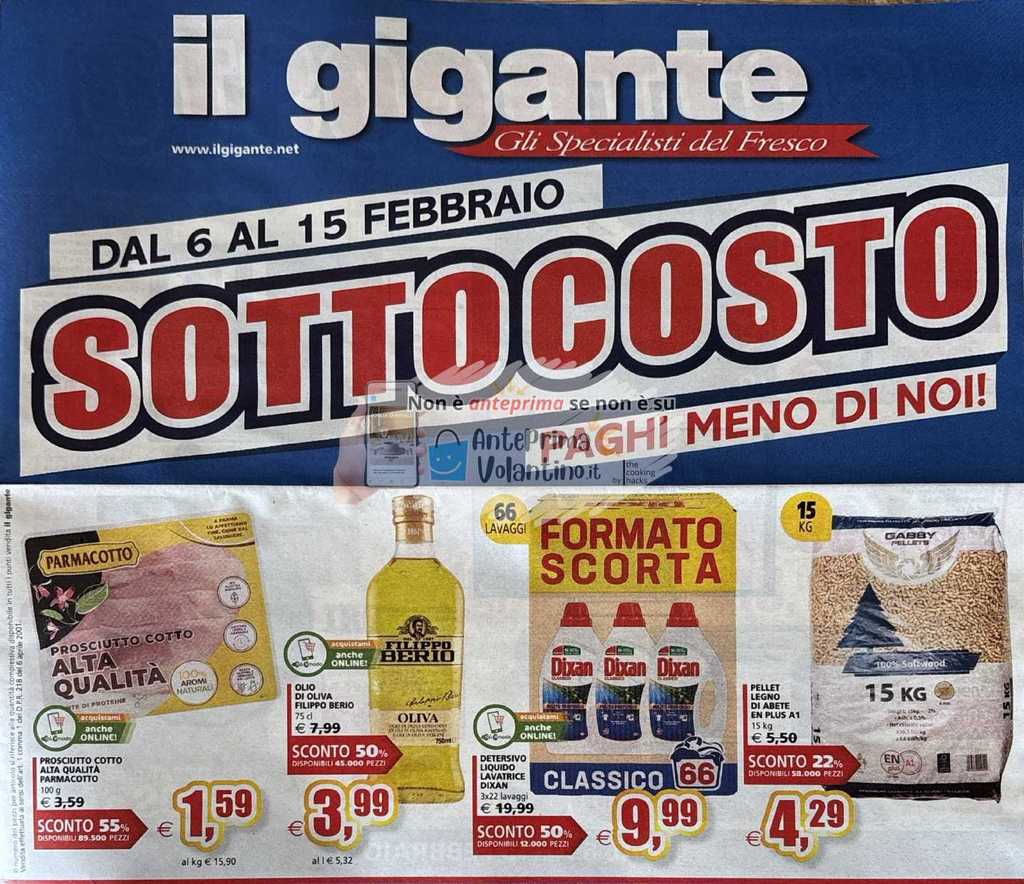 Volantino Il Gigante dal 6 al 15 febbraio 2025