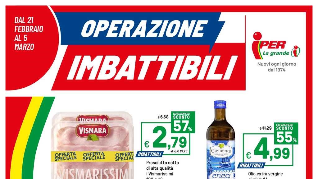 Volantino Iper dal 21 febbraio al 5 marzo 2025