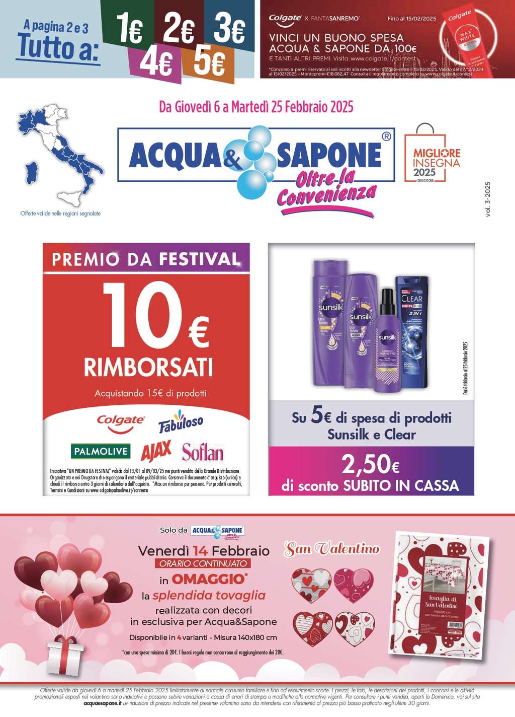 Volantino Acqua e Sapone dal 6 al 25 febbraio 2025