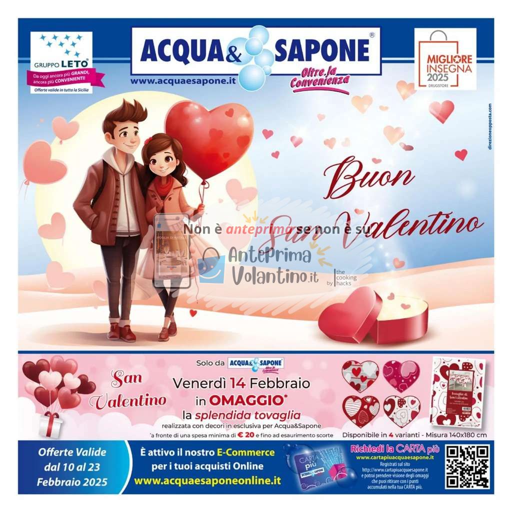 Volantino Acqua e Sapone Sicilia dal 10 al 23 febbraio 2025