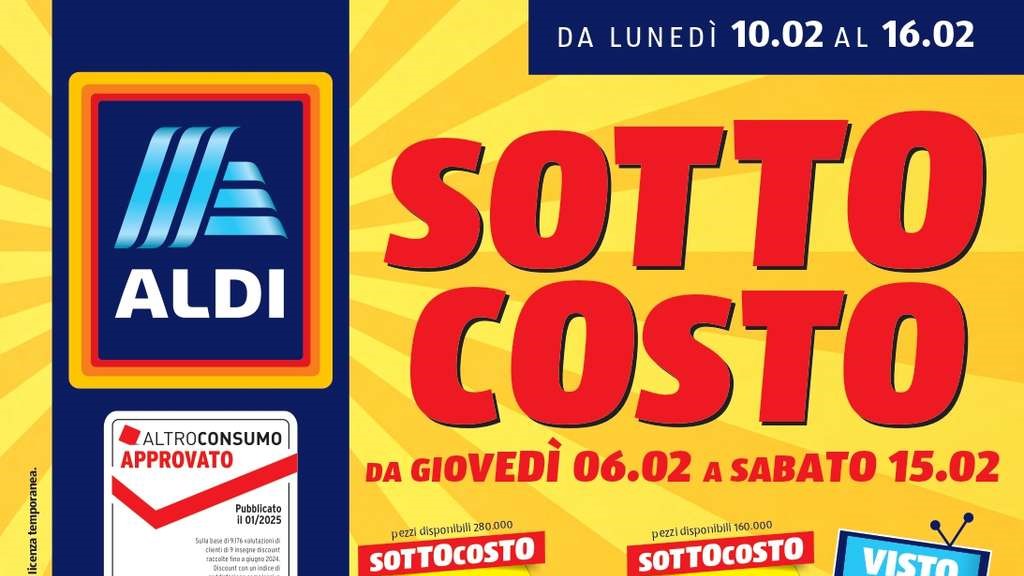 Volantino Aldi dal 10 al 16 febbraio 2025