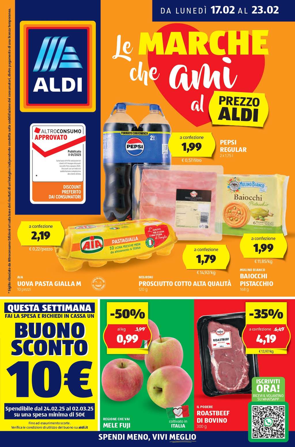 Volantino Aldi dal 17 al 23 febbraio 2025