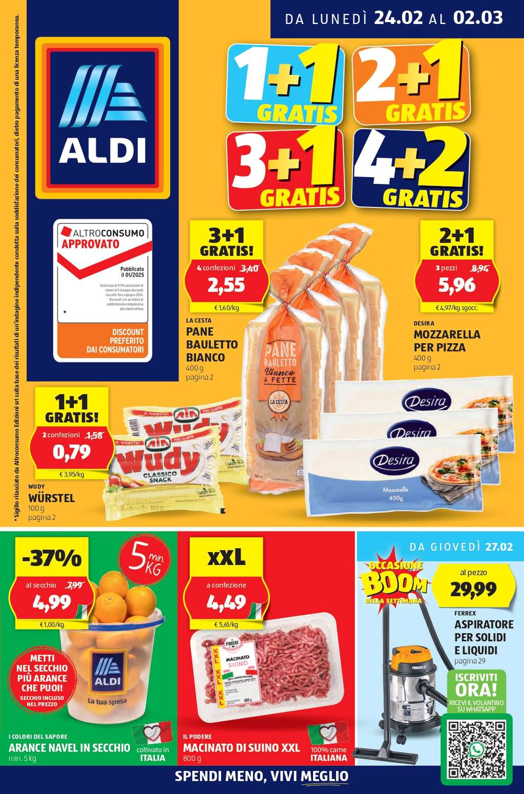 Volantino Aldi dal 24 febbraio al 2 marzo 2025
