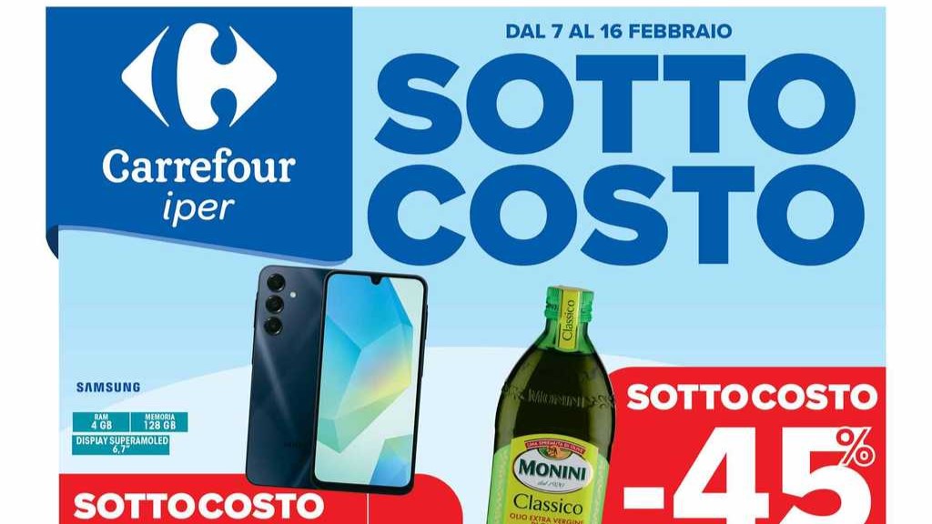 Volantino Carrefour Iper dal 7 al 16 febbraio 2025