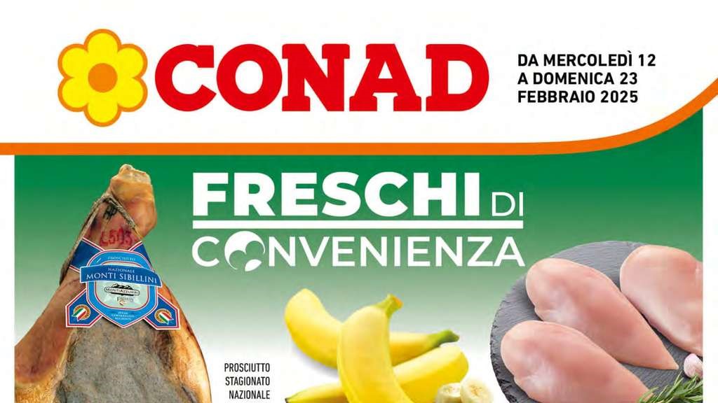 Volantino Conad Lazio dal 12 al 23 febbraio 2025