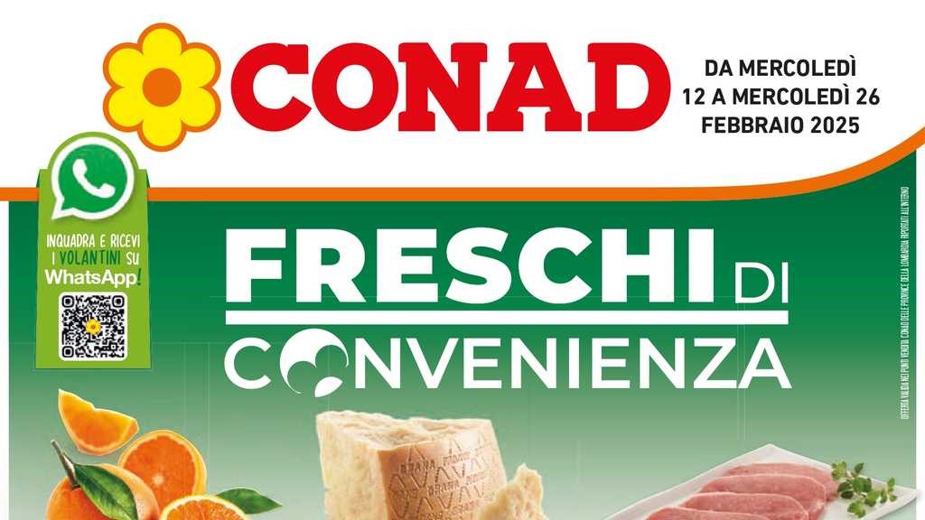 Volantino Conad Lombardia dal 12 al 26 febbraio 2025