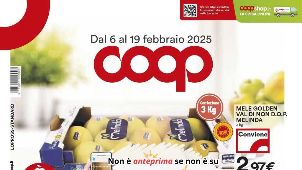 Volantino Coop dal 6 al 19 febbraio 2025