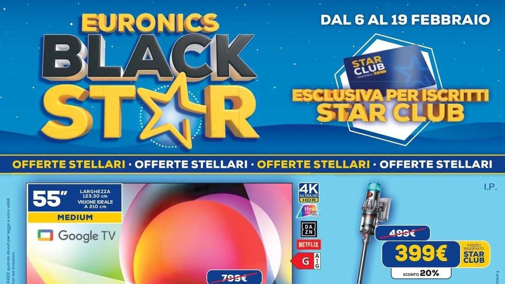 Volantino Euronics Dimo dal 6 al 19 febbraio 2025