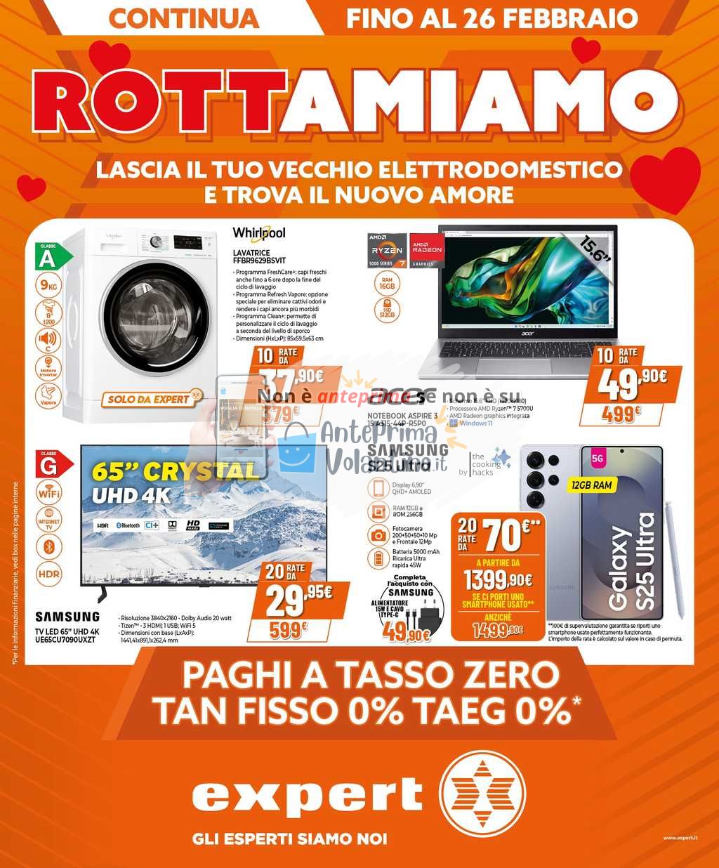 Volantino Expert dal 13 al 26 febbraio 2025
