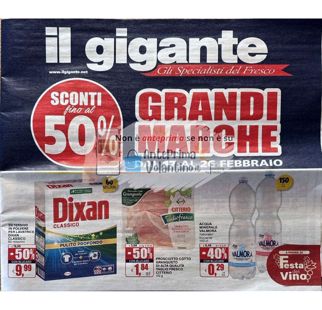 Volantino Il Gigante dal 17 al 26 febbraio 2025