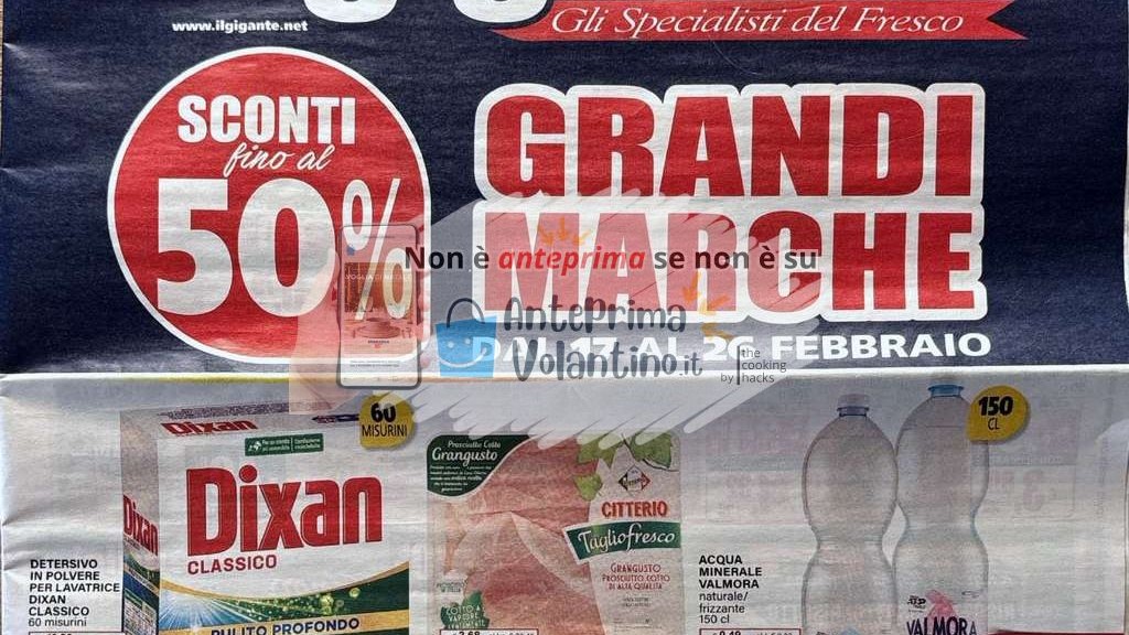 Volantino Il Gigante dal 17 al 26 febbraio 2025