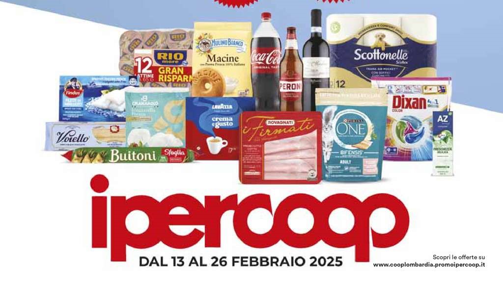 Volantino Ipercoop dal 13 al 26 febbraio 2025