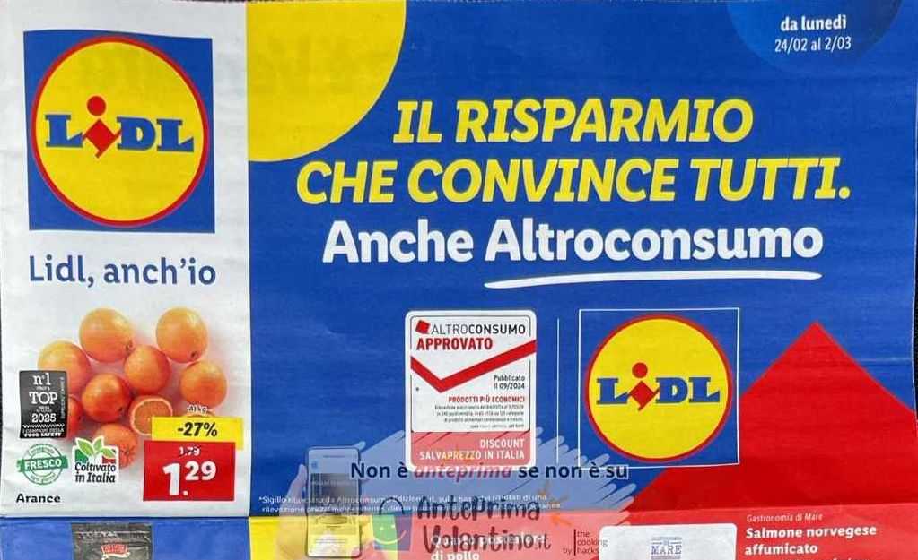 Volantino Lidl dal 24 febbraio al 2 marzo 2025