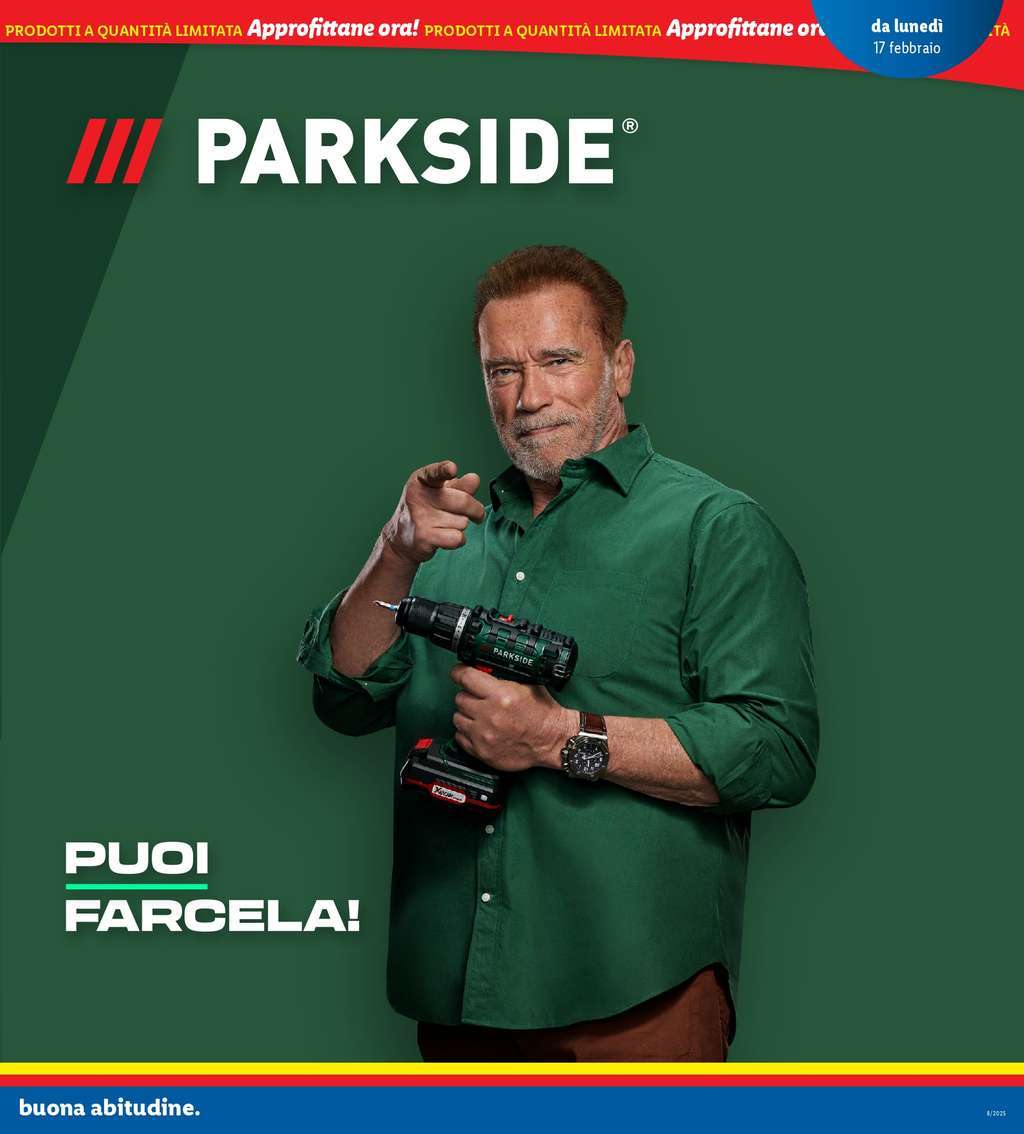 Volantino Parkside Lidl dal 17 febbraio 2025