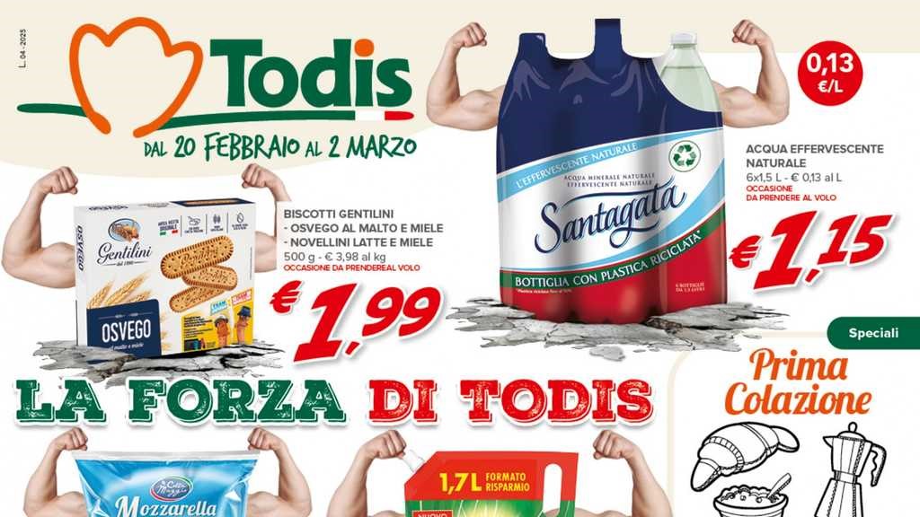 Volantino Todis dal 20 febbraio al 2 marzo 2025
