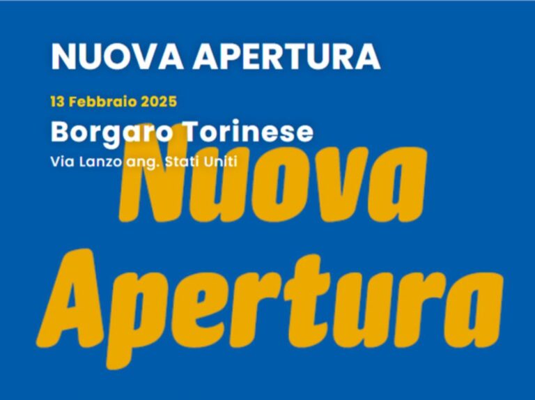 Nuova apertura Eurospin a Borgaro Torinese per il 13 febbraio 2025
